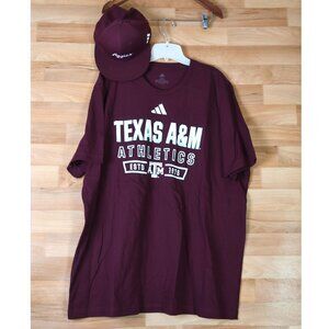 Bundle -  Shirt and hat-Texas Aggies A&M short sleeve (Shirt size XXL)